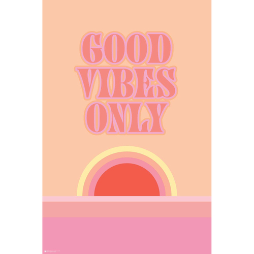 Impact Merch Motivational Good Vibes Only Regular Sized Poster 92x61cm