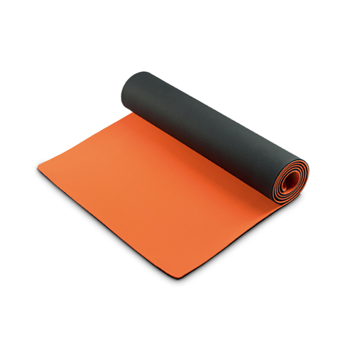 Bodyworx TPE Two-Tone Yoga Mat 183x61cm - Orange/Black