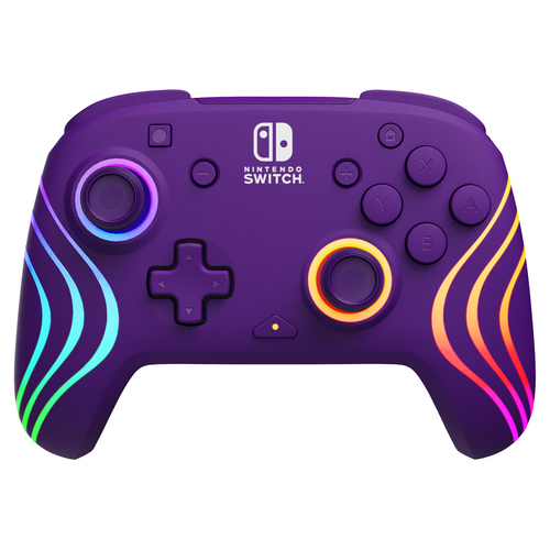 PDP Gaming Afterglow Wave Wireless Controller For Nintendo Switch Purple