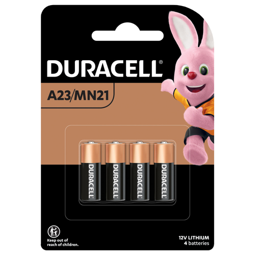 4pc Duracell Specialty MN21 Alkaline Battery Pack Single Use