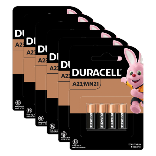 6x 4pc Duracell Specialty MN21 Alkaline Battery Pack Single Use