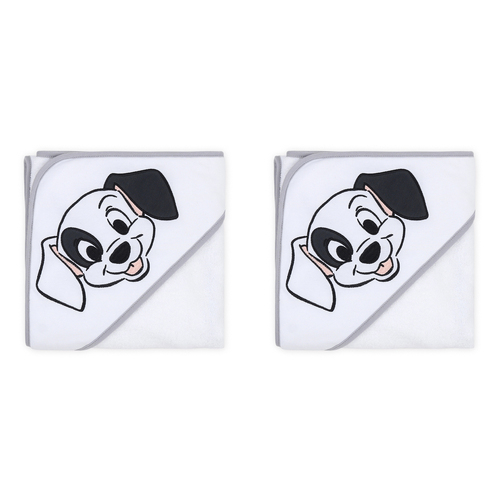 2PK Disney Dogs Print Hooded Towel Baby Nursery Decor