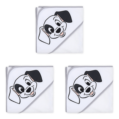 3PK Disney Dogs Print Hooded Towel Baby Nursery Decor