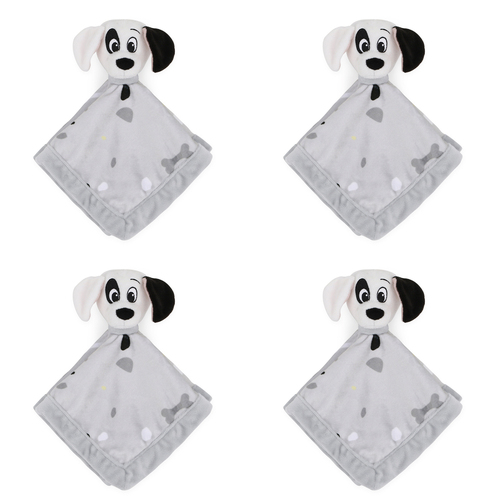 4PK Disney Dogs Print Security Blanket Baby Nursery Decor