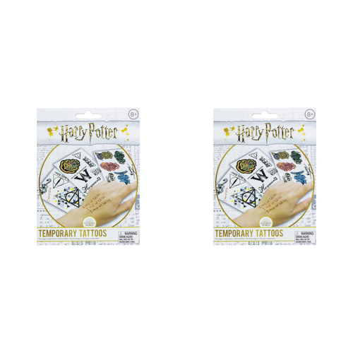 2PK Harry Potter Temporary Tattoos Kids/Children Body Art 8y+