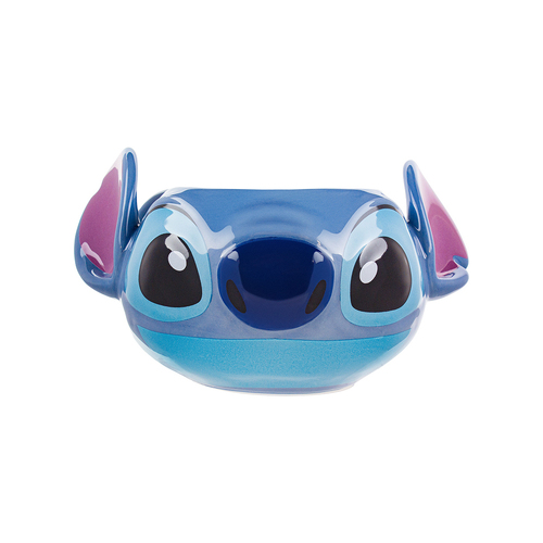 Disney Lilo and Stitch Shaped 450ml Coffee Mug w/ Handle - Blue