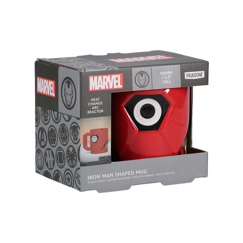 Disney Iron Man Shaped 500ml Coffee Mug w/ Handle - Red