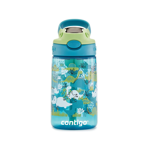 Contigo Kids Autospout 414ml Water Bottle Straw Dinosaur