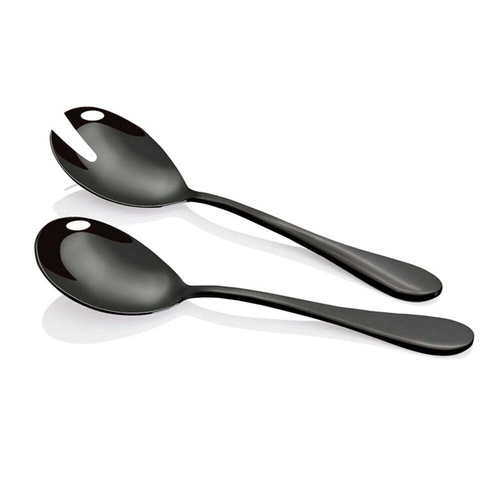 2pc Stanley Rogers Albany Salad Servers Set Stainless Steel Onyx