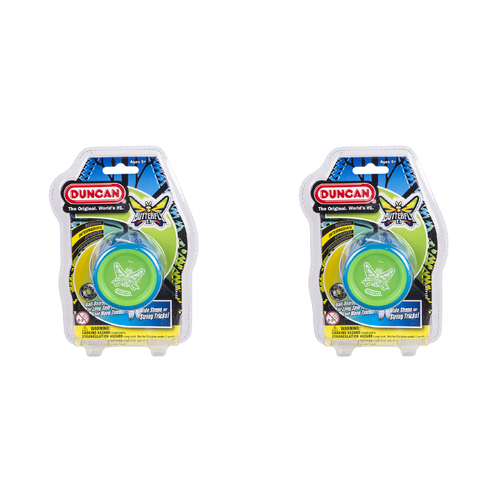 2PK Duncan Yo Yo Intermediate Butterfly XT Kids Toy 6y+ Assorted