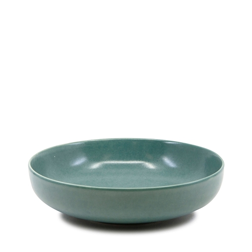 Salt &amp; Pepper Hue Bowl 20x5.5cm Green Stoneware