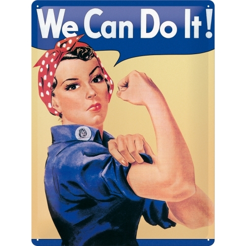 Nostalgic Art We Can Do It 30x40cm Large Metal Tin Sign