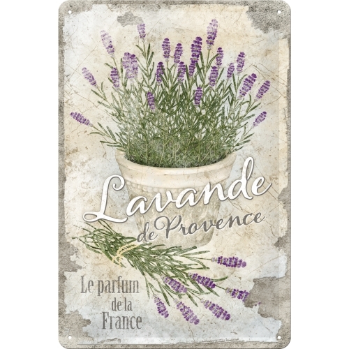 Nostalgic Art Medium Sign 20x30cm Metal Lavande De Provence