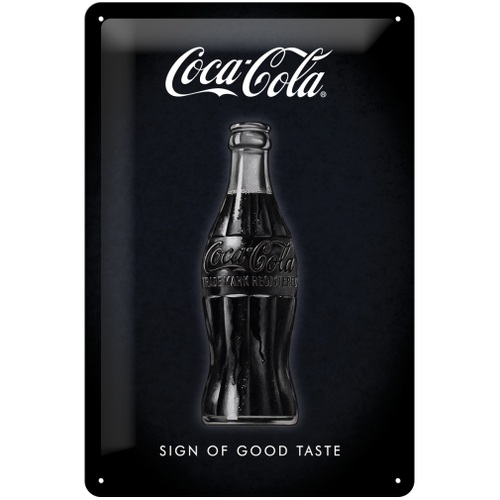 Nostalgic Art 20x30cm Medium Metal Wall Hanging Sign Coca Cola Sign of Good Taste