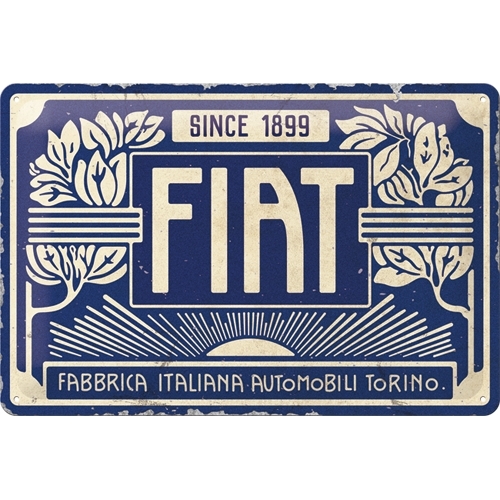 Nostalgic Art Fiat Since 1899 20x30cm Medium Metal Tin Sign