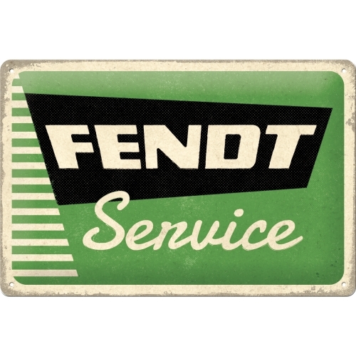 Nostalgic Art Medium Sign 20x30cm Metal Fendt Service