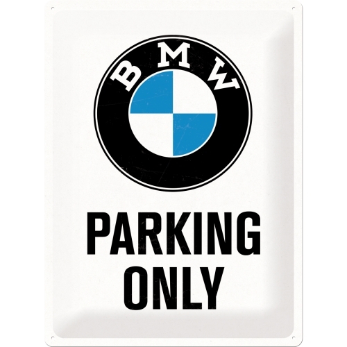 Nostalgic Art BMW Parking Only 30x40cm Large Metal Tin Sign