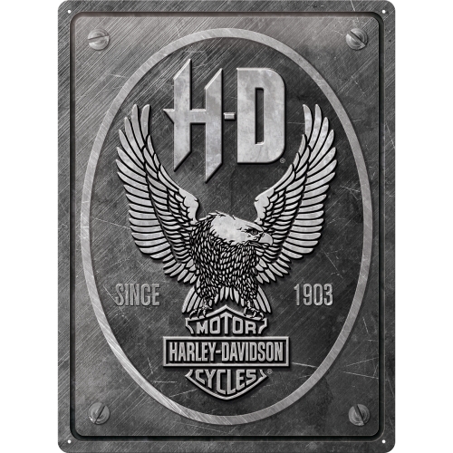 Nostalgic Art Harley-Davidson Metal Eagle 30x40cm Large Metal Tin Sign