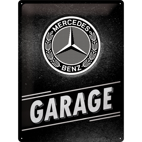 Nostalgic Art Mercedes-Benz Garage 30x40cm Large Metal Tin Sign