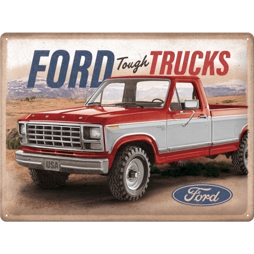 Nostalgic Art Ford Tough Trucks F250 Ranger 30x40cm Large Metal Sign