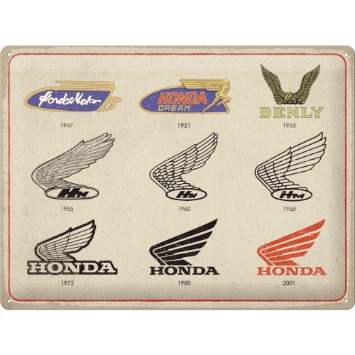 Nostalgic Art Large Sign 30x40cm Honda MC Logo Evolution