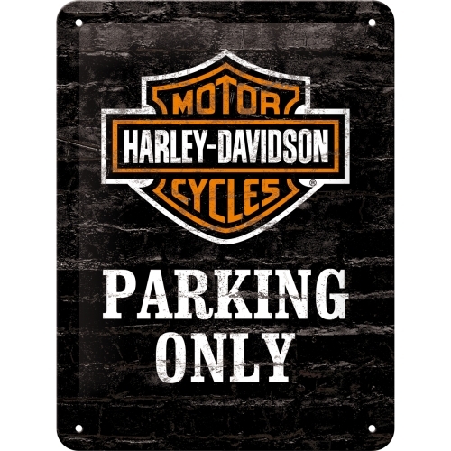 Nostalgic Art 15x20cm Small Wall Metal Sign Harley Davidson Parking Only