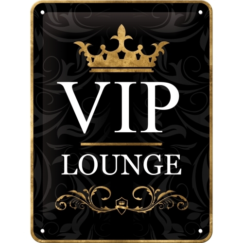 Nostalgic Art 15x20cm Small Wall Hanging Metal Sign Vip Lounge