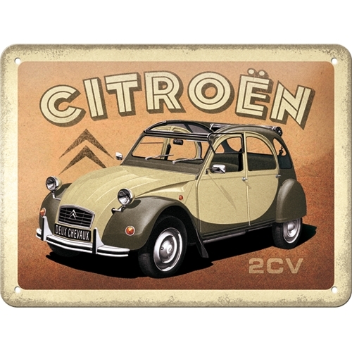 Nostalgic Art 15x20cm Small Wall Hanging Metal Sign Citroën 2CV