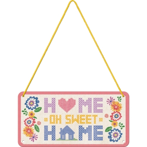 Nostalgic Art Metal 10x20cm Hanging SignHome Sweet Home