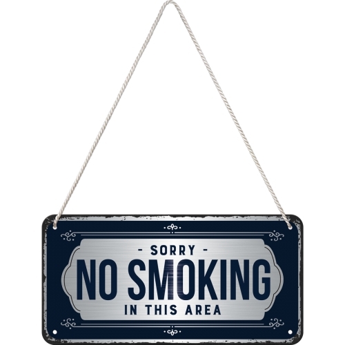 Nostalgic Art Metal 10x20cm Hanging Sign Sorry No Smoking