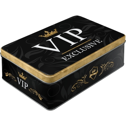 Nostalgic Art 23cm/2.5L Flat Tin Storage VIP Exclusive 3D