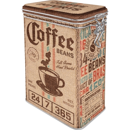 Nostalgic Art 17.5cm/1.3L Clip Top Tin Storage Coffee Sack