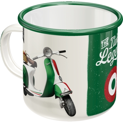 Nostalgic Art Enamel 360ml Mug Vespa Italian Legend