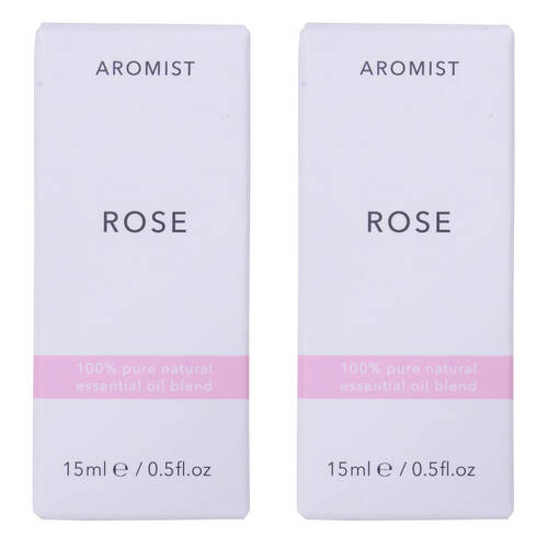 2PK Gibson Gifts Aromist Oil Aromatherapy 15ml - Rose Scent