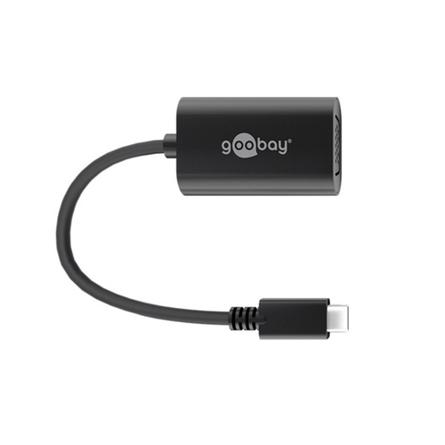 Goobay 20cm USB-C to VGA Adapter Connector - Black