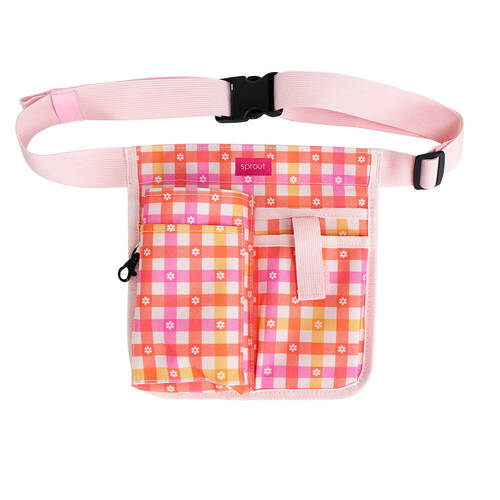 Annabel Trends Sprout Half Waist Garden Tool Belt - Daisy Gingham