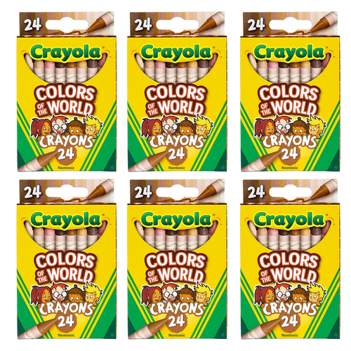 144pc Crayola Colours Of The World Crayons 3+