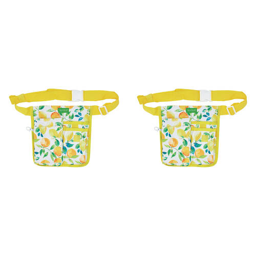 2PK Annabel Trends Sprout Half Waist Garden Tool Belt - Amalfi Citrus