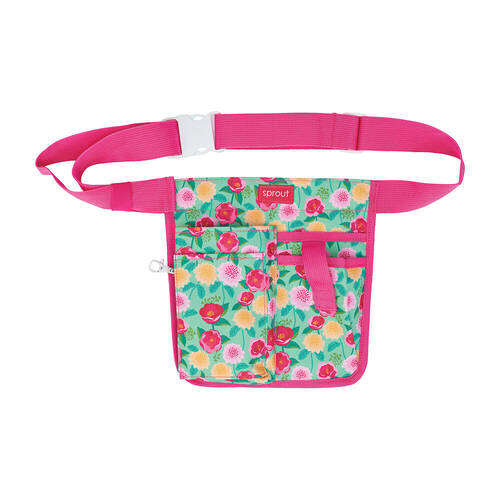 Annabel Trends Sprout Half Waist Garden Tool Belt - Camellias Mint