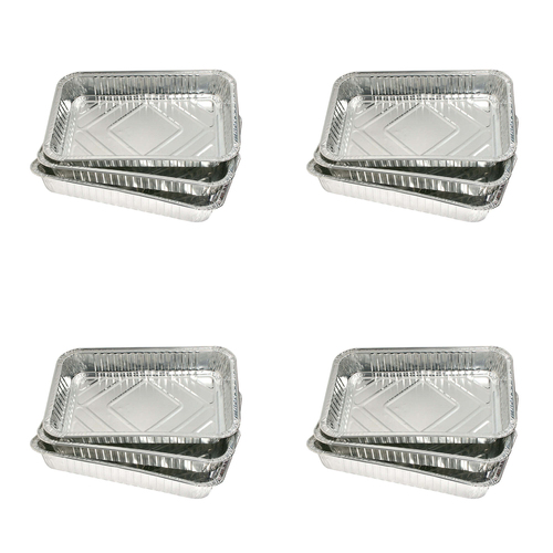 4 x 3pc Wiltshire Bar-B Rectangular Barbeque Foil Trays Medium