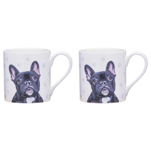 2PK Ashdene Paws & All 380ml Mug Coffee/Tea Cup - French Bulldog