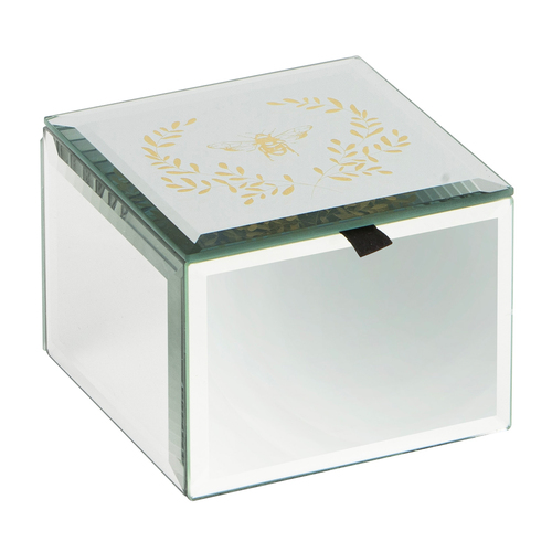 Ashdene Elegant Bee Mirrored Jewellery Storage Display Box Small