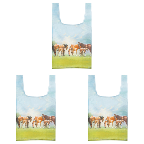 3PK Ashdene Mares & Foals Paddock RPET Reusable Tote Shopping Bag