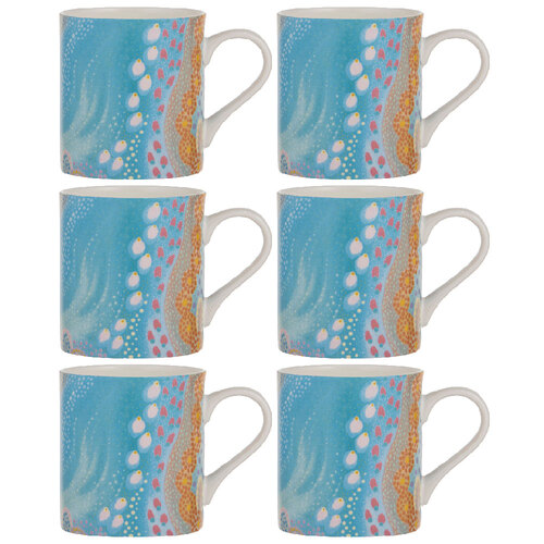 6PK Ashdene Koort Boodja - Heart Country Blue River Mug