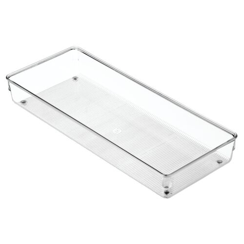 iDesign Linus 38.1x15.2cm Drawer Organiser Storage - Clear