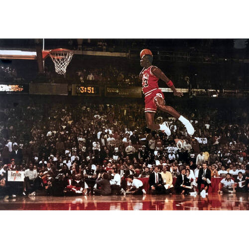 NBA Michael Jordan Slam Dunk 91.5x61cm Wall Hanging Decor