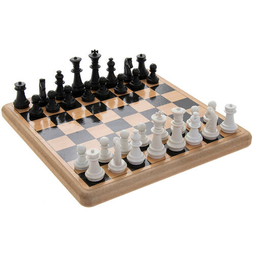 Gibson Gifts Retro Chess Wooden Kids/Family Board Game Set