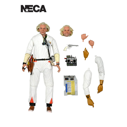 Neca Back To The Future Ultimate Doc Brown 7'' Scale Action Figure Toy 14+