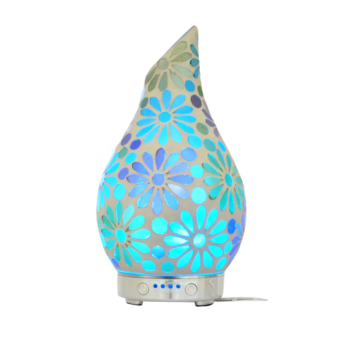 Gibson Gifts Aroma Humidifier Aromatherapy 24cm - Mosaic Flower