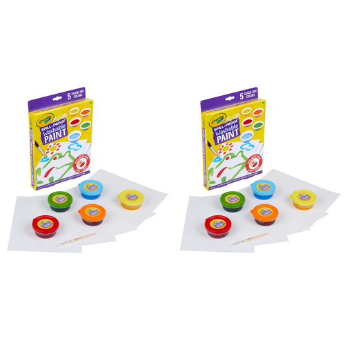 10pc Crayola Spill Proof Washable Paint Kit Kids/Children 3y+